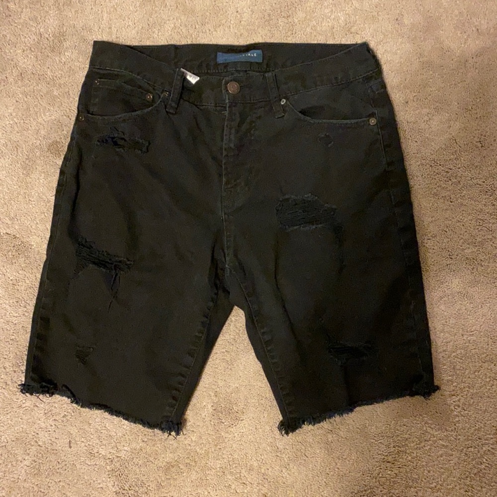 Aeropostale men’s black jean shorts